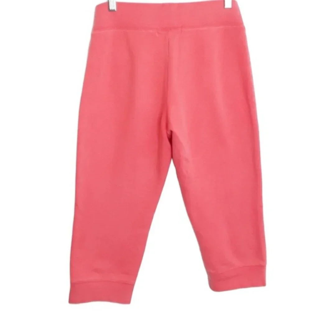 Guess Coral Capri Spellout Logo Gem Joggers EUC sz M